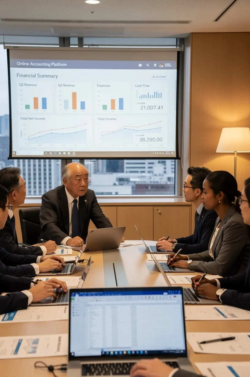 リアルタイム財務報告の利点を示す画像