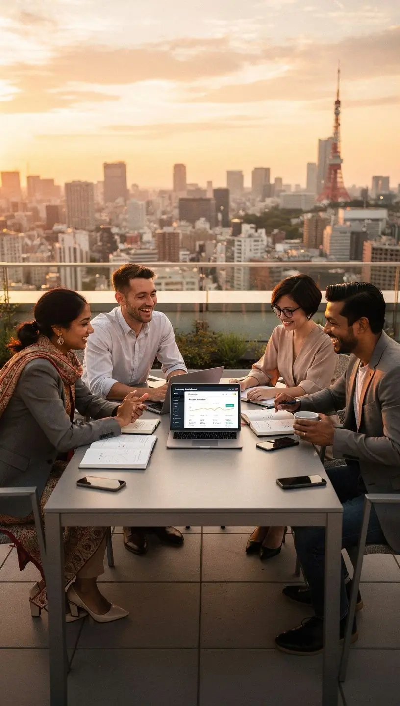 Professional team collaboration